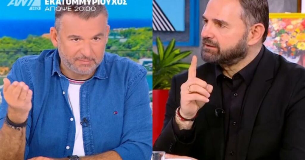 «Έντονη αντιπαράθεση: Ο Γιώργος Λιάγκας εξοργίζεται με τον Μπαλάσκα για την υπόθεση της Μυρτούς on air»