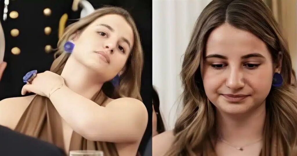 Αρχαιοελληνική Αίγλη: Η Μαγεία της Δάφνης Μητσοτάκη στο Επίσημο Δείπνο στο Προεδρικό Μέγαρο.