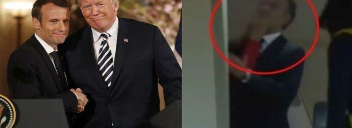 “Χλευαστικός Τραμπ προς Μακρόν: «Προσπαθεί ακόμα να συνέλθει από την κριτική της Μπριζίτ» – Το συναρπαστικό στιγμιότυπο που εκθέτει τον Γάλλο Πρόεδρο στο διάγγελμα”