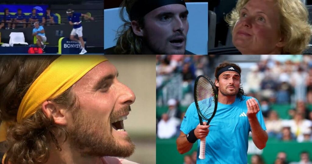 Από το «Είσαι ανώριμη» στη μητέρα στο «Να πας στο διάολο» στον πατέρα: 7 έντονα ξεσπάσματα του Τσιτσιπά στο γήπεδο.