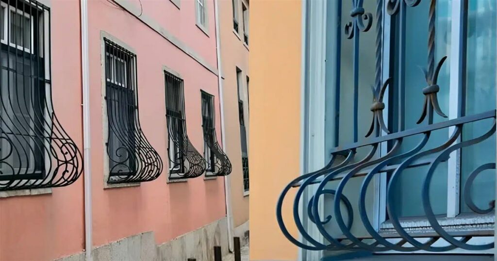 Ποιος είναι ο λόγος πίσω από τις καμπύλες στα κάτω μέρη των κάγκελων παραθύρων;