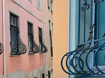 Ποιος είναι ο λόγος πίσω από τις καμπύλες στα κάτω μέρη των κάγκελων παραθύρων;
