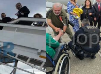 Σοκαριστικό βίντεο: Η κατάρρευση σκάλας με δημοσιογράφους στον Άραξο – Οι κραυγές πόνου των τραυματιών.