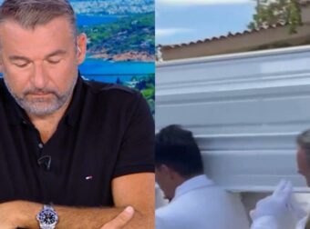 Κηδεία Μαστροκώστα: Κατέρρευσε ο Λιάγκας όταν είδε το φέρετρό της – «Νιώθω ότι είναι κάπου η Γωγώ και βλέπει»
