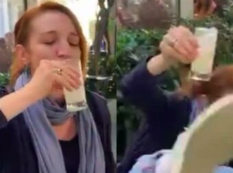 Στεφανία Γουλιώτη: Απίστευτη Τούμπα με το Ποτήρι Ακέραιο (Βίντεο)