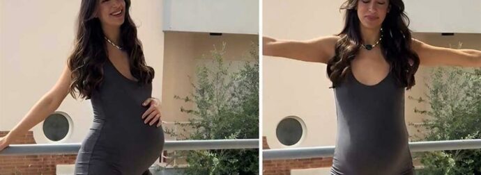 «Χορεύοντας με το Μωρό: Η Ενθουσιασμένη Μανούλα στον 9ο Μήνα της Εγκυμοσύνης της!»