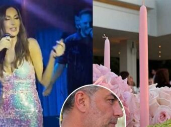 Εντυπωσιακή βάπτιση με τη Βανδή ως νονά: Η εμφάνιση του ανανεωμένου Μπισμπίκη και η απίθανη ομοιότητα με τον Τζορτζ Κλούνεϊ.