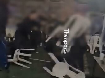 Βίντεο-σοκ: Χαμός σε ποντιακό γλέντι με καρέκλες να πετούν και κραυγές πανικού (video)