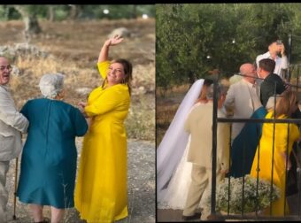 Μόλις διέρρευσε… από μέσα: Τι έκανε όλη την ώρα στο γάμο της Δανάης Μπάρκα και του Φάνη Μπότση, η Βίκυ Σταυροπούλου – Την κοιτούσε όλη η εκκλησία