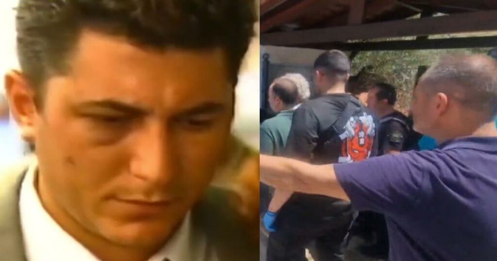 Συγκλονίζει το βίντεο από το Αίγιο: Η στιγμή που οι αστυνομικοί περνάνε χειροπέδες στον φυγά Τζέιμς Δαλαμάγκα
