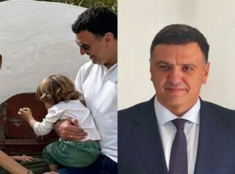 Βασίλης Κικίλιας: Ο πιο τρυφερός μπαμπάς της ελληνικής πολιτικής – Το πρώτο Mundial με τον γιο του (εικόνα)