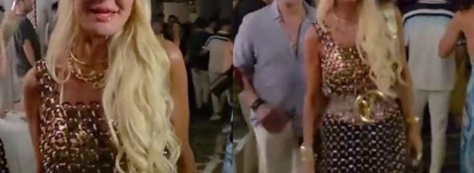 Η λαμπερή εμφάνιση της Μαρίνας Σταυράκη με τον σύντροφό της, Bulent Ozkan στη Μύκονο – Βίντεο