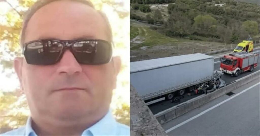 Θλίψη: Αυτός είναι ο άνθρωπος που έχασε τη ζωή του στην Εγνατία ενώ τοποθετούσε κώνους