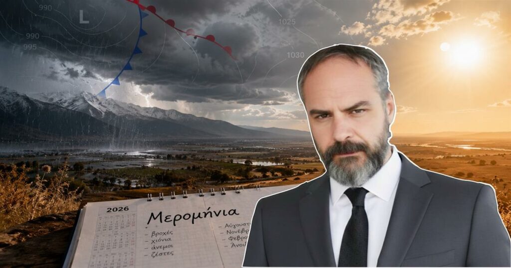 Φάνης Χατζηγρίβας: «Αναρχικός» χειμώνας, χιόνια κοντά στα Χριστούγεννα και δύο μεγάλοι καύσωνες – Τι δείχνουν τα Μερομήνια