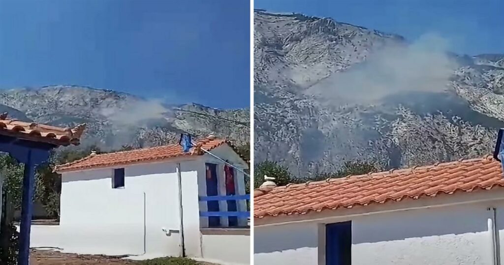 Σάμος: Έκρηξη βλήματος μέσα στις φλόγες στον Μαραθόκαμπο – Βίντεο ντοκουμέντο από το παλιό πεδίο βολής