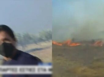 ΣΚΑΪ: «Νίκο, φύγε!» – Η ζωντανή σύνδεση μετατράπηκε σε εφιάλτη, καύτρες χτύπησαν τον εικονολήπτη