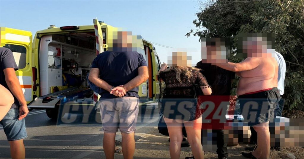 Σοβαρό τροχαίο στη Νάξο: Πεζός τραυματίστηκε στο κεφάλι και στο πόδι σε σφοδρη σύγκρουση