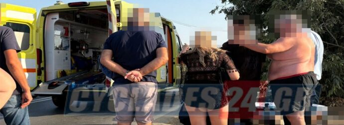 Σοβαρό τροχαίο στη Νάξο: Πεζός τραυματίστηκε στο κεφάλι και στο πόδι σε σφοδρη σύγκρουση