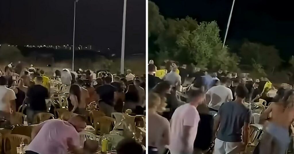 Άγριο ξύλο σε πανηγύρι – Τραπέζια και καρέκλες εκτοξεύονταν δεξιά και αριστερά (video)