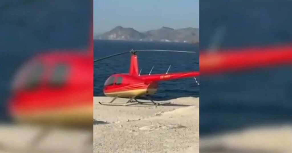 «Ο χειριστής του ελικοπτέρου πήρε άδεια και προσγειώθηκε στο Σαρακήνικο» – Τη στιγμή της προσγείωσης δεν υπήρχε στην περιοχή κόσμος