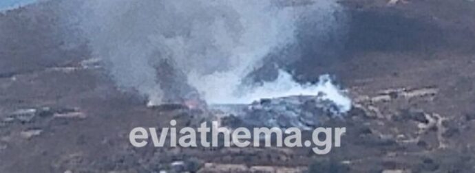 Νέο 112 για την πυρκαγιά στην Κάρυστο – Εκκένωση Οσμαών και Ερωδιού προς την Κάρυστο