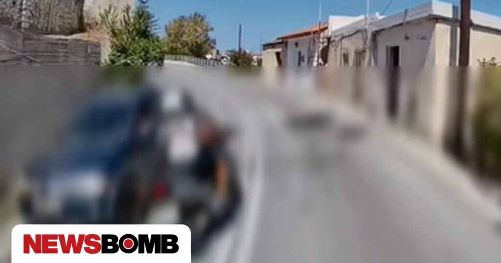 Νέο βίντεο επικίνδυνης οδήγησης στην Κρήτη: Δίκυκλο προσπερνά πάνω σε στροφή