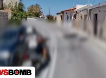 Νέο βίντεο επικίνδυνης οδήγησης στην Κρήτη: Δίκυκλο προσπερνά πάνω σε στροφή
