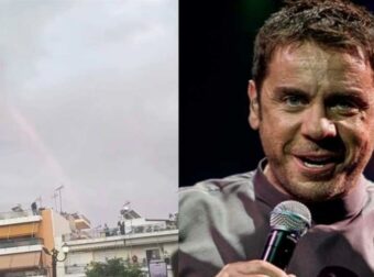 Συγκλονίζει η στιγμή που εμφανίζεται ουράνιο τόξο μετά την άφιξη της σορού του Γιώργου Μαζωνάκη