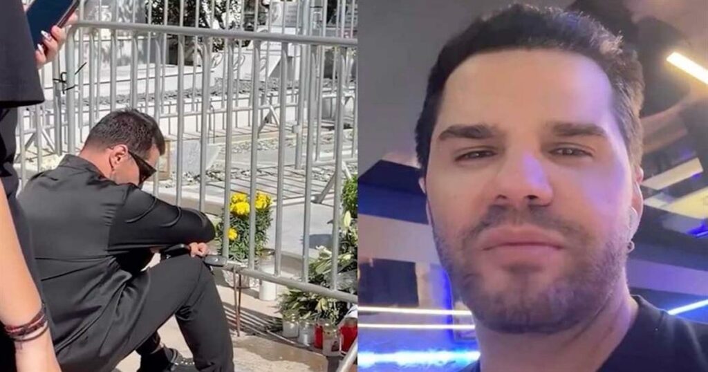 «Λύγισε» ο Τσαλίκης στο μνήμα του Γιώργου Μαζωνάκη – Με σκυμμένο το κεφάλι και καθιστός με λουλούδια στα χέρια – Η αποστομωτική απάντηση του στα αρνητικά σχόλια