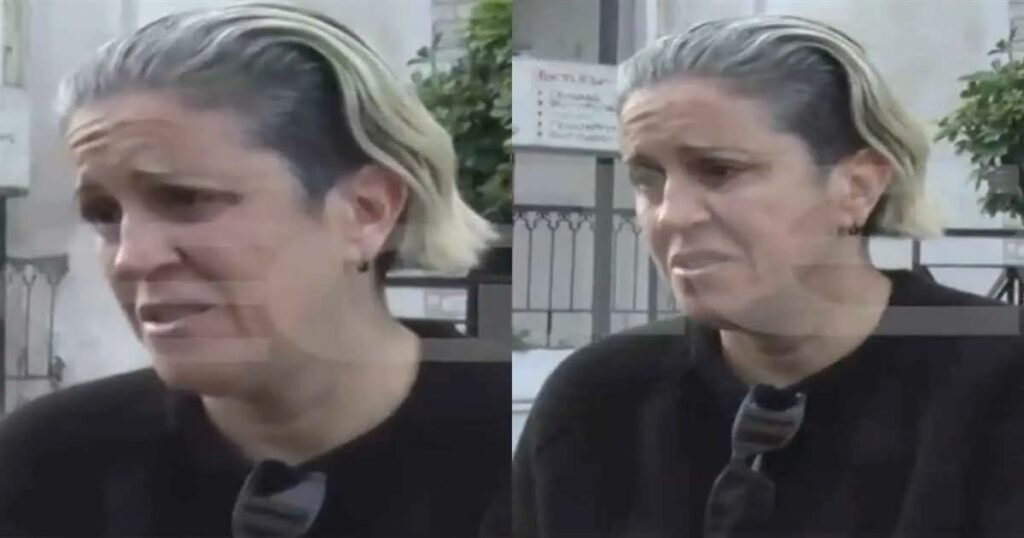 Μαρία Μαζωνάκη: Συντετριμμένη έξω από το πατρικό τους στη Νίκαια μετά το μνημόσυνο – Τι είπε στις κάμερες (video)